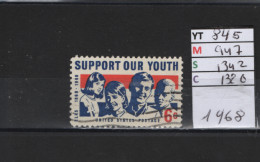 PRIX FIXE Obl  845 YT 947 MIC 1342 SCO 1320 GIB Support Our Youth 1968 Etats Unis  58A/12 - Gebraucht