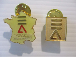 Pin's Espaces Aménagement X 2 - Lotes