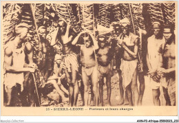 AHNP2-0243 - AFRIQUE - SIERRA LEONE - Porteurs Et Leurs Charges  - Sierra Leone
