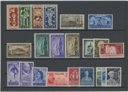 1949 Italia Repubblica, Francobolli Nuovi E Perfetti, Annata Completa 22 Valori, MNH** - Années Complètes