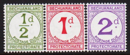 1932. BECHUANALAND PROTECTORATE. POSTAGE DUE Complete Set ½ D + 1d + 2d Very Lightly Hi... (MICHEL Porto 4-6) - JF542498 - 1885-1964 Bechuanaland Protectorate