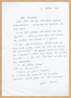 Claire Gallois - Femme De Lettres - Lettre Autographe Signée + Extrait Manuscrit - Writers