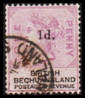 1888. BECHUANALAND. POSTAGE & REVENUE __1 D. Overprint On ONE PENNY __ Victoria.  (MICHEL 22) - JF542515 - 1885-1964 Protectorat Du Bechuanaland