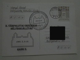 D201095  Hungary  Sopron  - Special Postmark -  Várpalota  1999   Országos Bélyegkiállítás  -Stamp Exhibition - Poststempel (Marcophilie)