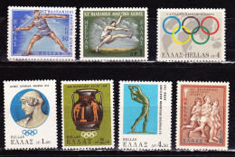GREECE 1968 Sporting Events Of 1968 Complete MNH Set Vl. 1031 / 1037 - Unused Stamps