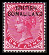 1903. BRITISH SOMALILAND. Overprint On Edward VII. ONE ANNA INDIA POSTAGE. Hinged. (Michel 15) - JF542551 - Somaliland (Protectoraat ...-1959)