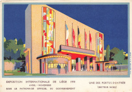 BELGIQUE - Exposition Internationale De Liège 1930 - Une Des Portes D'entrée (secteur Nord) - Carte Postale Ancienne - Luik