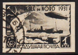 1931. SOVJET. Graf Zeppelin. Polarfahrt. 1 R. Imperforated. (Michel 404 B) - JF542608 - Used Stamps