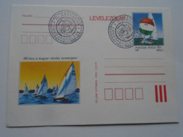 D201098  Hungary Postal Stationery Entier -Ganzsache - 1 Ft   Sailing  -Coin Collectors   Szombathely - Postwaardestukken