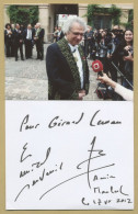 Amin Maalouf - French Writer - Nice Signed Card + Original Photo - 2012 - Writers