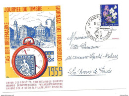 33 - 44 - Carte Journée Du Timbre 1959 Avec Oblit Spéciale - Covers & Documents