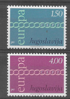 Yugoslavia 1971.  Europa Mi 1416-17  (**) - 1971