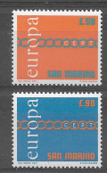 San Marino 1971.  Europa Mi 975-76  (**) - 1971