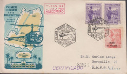 1956. GUINEA ESPANOLA. Beautiful Cover With Pair 20 C DEL GOLFO DE GUINEA And 4 4 PTAS Franc... (michel 237+) - JF542789 - Guinea Española