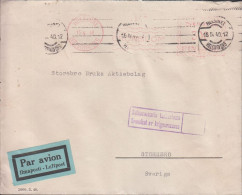 1940. FINLAND. Very Early Censored Cover To Storebro Sverige Par Avion Cancelled With Private Machine Canc... - JF542799 - Cartas & Documentos