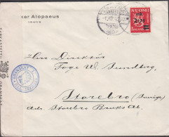 1940. FINLAND. Very Early Censored Cover To Storebro Sverige Par Avion Cancelled IMATRA 1. VI... (Michel 229) - JF542804 - Briefe U. Dokumente