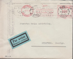 1940. FINLAND. Very Early Censored Cover To Storebro Sverige Par Avion Cancelled With Private Machine Canc... - JF542807 - Storia Postale