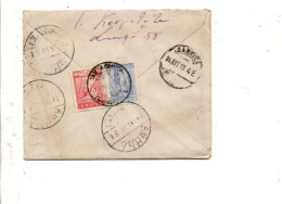 GRECE AFFRANCHISSEMENT COMPOSE SUR LETTRE A EN TETE D'HOTEL POUR LA FRANCE 1913 - Covers & Documents