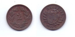 Switzerland 2 Rappen 1899 - 2 Centimes / Rappen