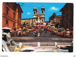 ROMA:   PIAZZA  DI  SPAGNA  -  TRINITA'  DEI  MONTI  -  PER  LA  SVIZZERA  -  FG - Places & Squares