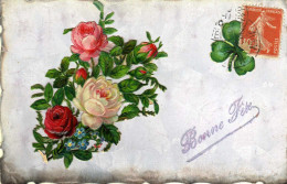 Bonne Fête  Roses Trèfle à 4 Feuilles. - Fête Des Mères