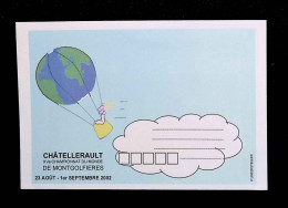 Publicité, Enveloppe, Sports, Championnat Du Mode De Montgolfières, 2002, Aviation - Werbung