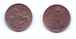 Belgium 2 Centimes 1919 (Dutch Legend) - 2 Centimes