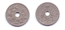 Belgium 5 Centimes 1910 (Dutch Legend) - 5 Cents