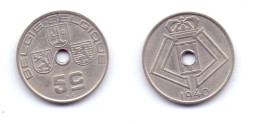 Belgium 5 Centimes 1940 BELGIE-BELGIQUE - 5 Centesimi