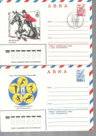 Russie 2 Entiers Postaux - Storia Postale