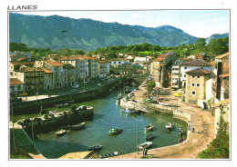 LLANES, ASTURIAS, ARCHITECTURE, PORT, BOATS, CARS, SPAIN, POSTCARD - Asturias (Oviedo)