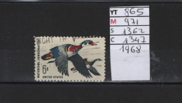 PRIX FIXE Obl 865 YT 971 MIC 1362 SCO 1347 GIB Canard Des Bois 1968  Etats Unis  58A/13 - Used Stamps