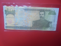 DOMINIQUE 10 PESOS 2000 Circuler (B.33) - República Dominicana