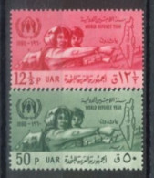 SYRIA - 1960, WORLD REFUGEE YEAR STAMPS COMPLETE SET OF 2., SG # 718/19, UMM (**). - Syrie