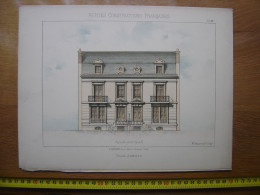 XXe Planche PETITES CONSTRUCTIONS FRANCAISES Villas Jumelees Thezard - Arquitectura