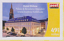 Dresden 3-Königskirche, Hotel Bülow Königstraße **, Postmodern Privatpost Wunschbriefmarke 007-07-2010 - Private & Local Mails