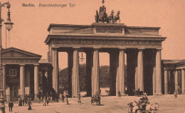 [-5%] ALLEMAGNE - Berlin - Brandenburger Tor - Vue Générale De La Porte De Brandebourg - Animé - Carte Postale Ancienne - Brandenburger Tor