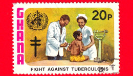 GHANA - Usato - 1982 - Vaccinazione - Bacillo Della Tubercolosi - TBC - 20 - Ghana (1957-...)