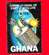 GHANA - Usato - 1981 - Stazione Satellitare - Satellite, Earth - 4 - Ghana (1957-...)
