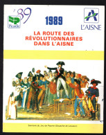 (02 Aisne) La Route Des Révolutionnaire Dans  L'Aisne  1989  (M6401) - Picardie - Nord-Pas-de-Calais