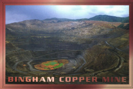 BINGHAM COPPER MINE, SALT LAKE CITY, UTAH, PIT MINE, UNITED STATES, POSTCARD - Salt Lake City