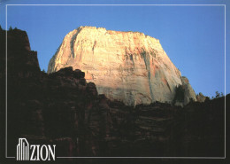 ZION NATIONAL PARK, UTAH, GREAT WHITE THRONE, MONOLITH, NAVAJO SANDSTONE, UNITED STATES, POSTCARD - Zion