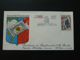Lettre Flamme Concordante Tricentenaire Du Peuplement St-Denis Réunion 1965 - Covers & Documents