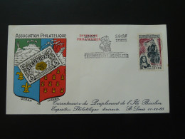 Lettre Flamme Concordante Tricentenaire Du Peuplement St-Denis Réunion 1965 - Covers & Documents