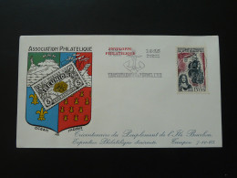 Lettre Flamme Concordante Tricentenaire Du Peuplement Le Tampon Réunion 1965 - Covers & Documents