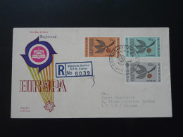 FDC Recommandée Registered Europa Cept Chypre Cyprus 1965 - Storia Postale
