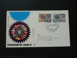 FDC Europa Cept Luxembourg 1967 (ex 1) - FDC