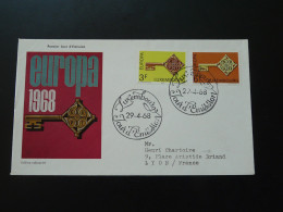FDC Europa Cept Luxembourg 1968 (ex 1) - FDC