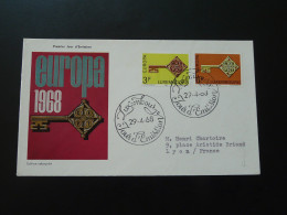 FDC Europa Cept Luxembourg 1968 (ex 2) - 1968