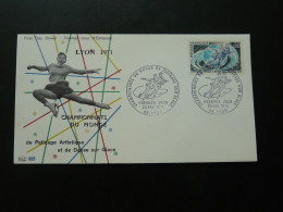 FDC Patinage Artistique Figure Skating Ed. ROC 69 Lyon 1971 - Eiskunstlauf